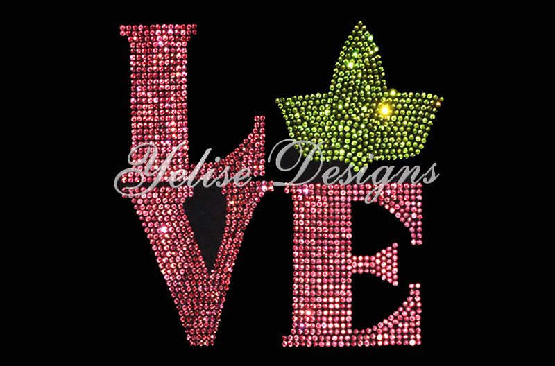 Sorority Love Squared Rhinestone T-shirt